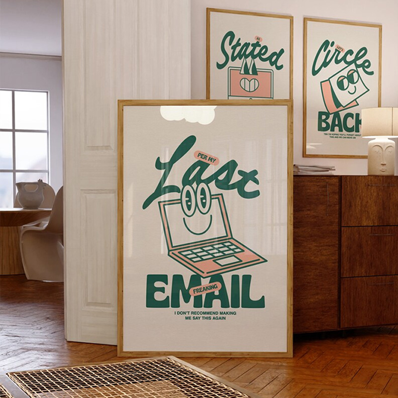 Divertente poster verde per uf - Home Office Email recensione e prezzo