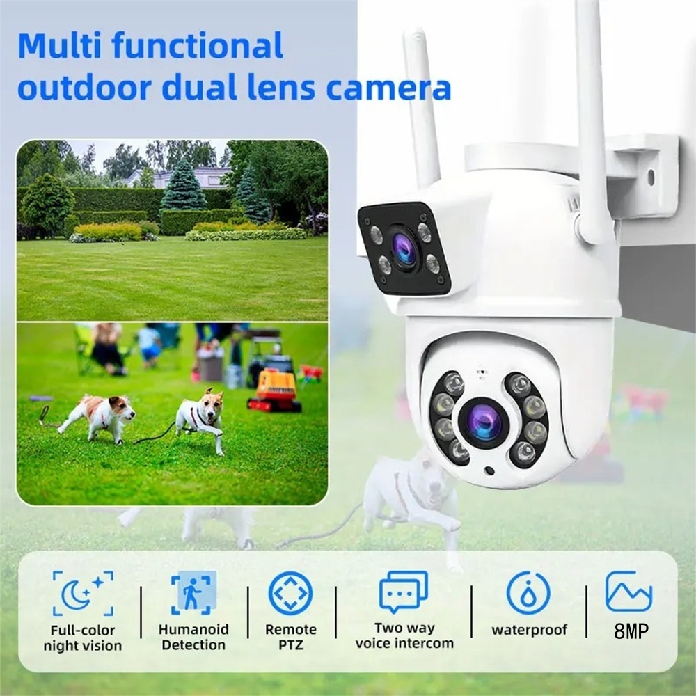 Telecamera WiFi 4K 8MP PTZ da  - Home Office Email recensione e prezzo